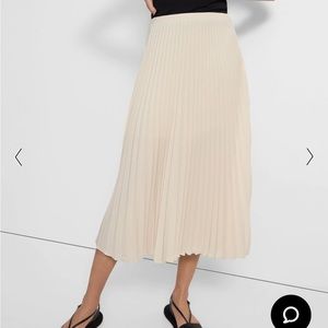 Theory Pleated Midi Skirt